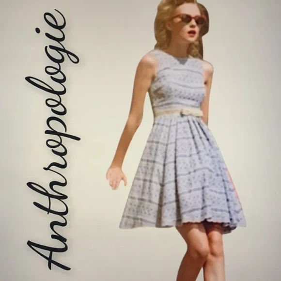 Anthropologie Tracy Reece 4 Eyelet Lace Dress - Picture 3 of 6